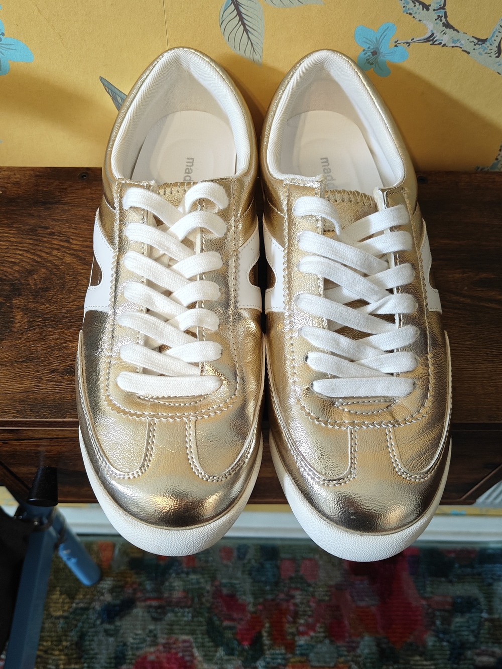 Madden girl Metallic Gold Women's Lace-Up Sneakers